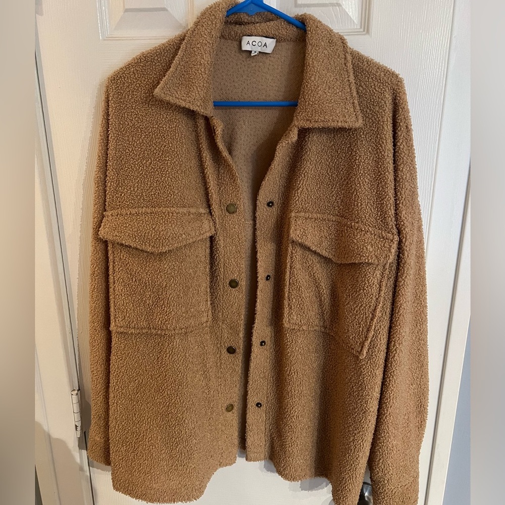 ACOA Oversized Teddy Shacket